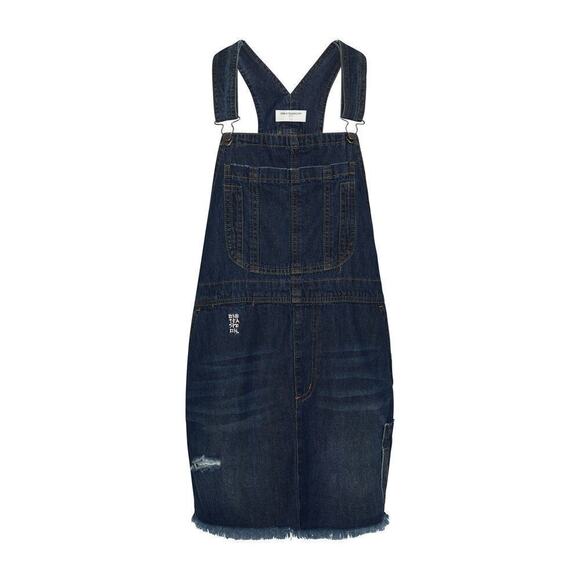One Teaspoon Mini Stanton Denim Bib Dress in Royal Blue NWT - Picture 2 of 11